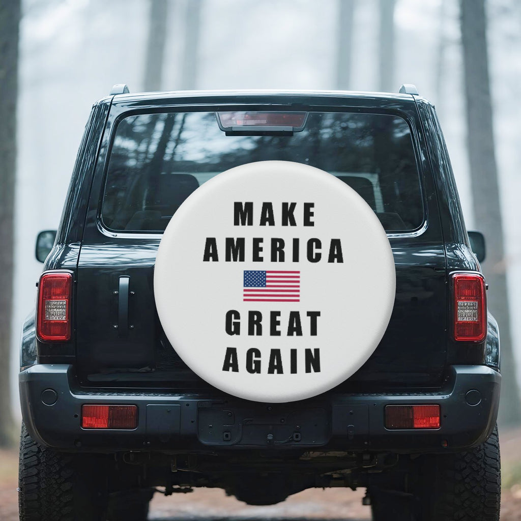 Make America Great Again Custom PVC Leather Spare Tire Wheel Cover (14-19 inch)