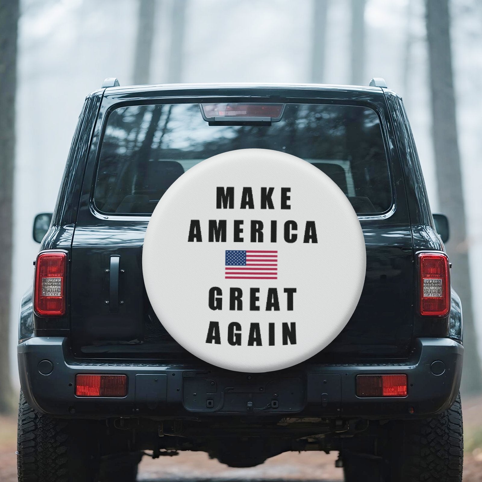 Make America Great Again Custom PVC Leather Spare Tire Wheel Cover (14-19 inch)