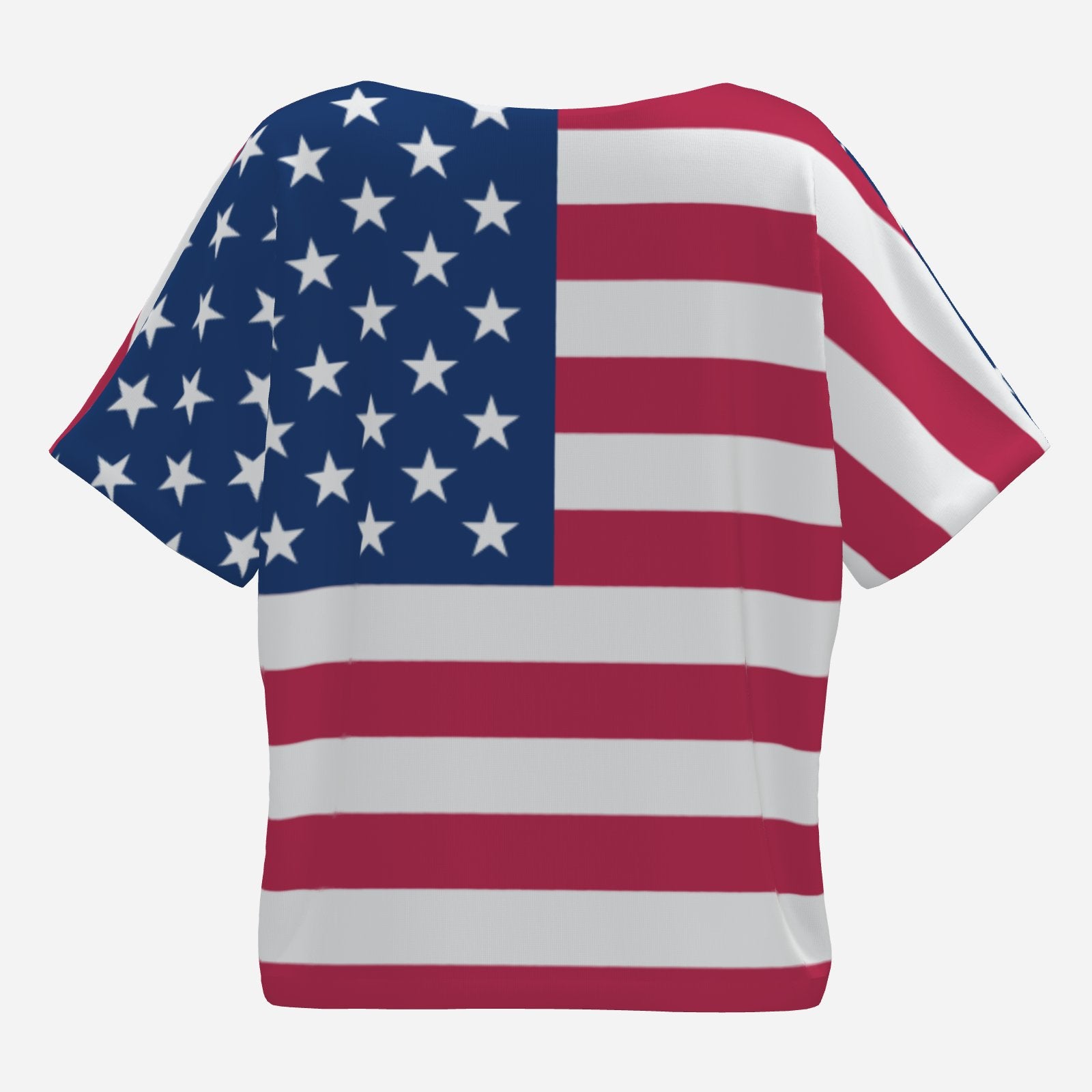 USA Freedom Flag All-Over Print Women's Oversized Half Sleeve T-Shirt