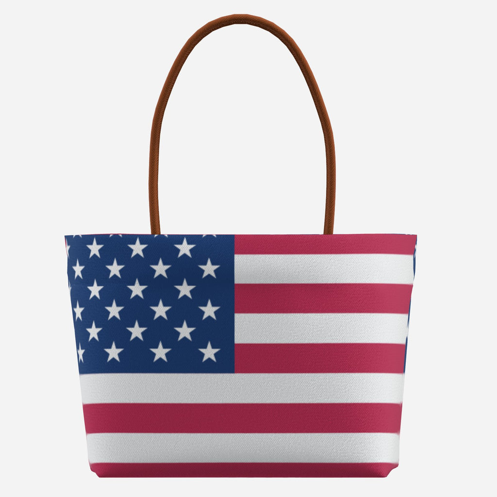 USA Freedom Flag Canvas Tote Bag Shoulder Handbag – Stylish & Durable