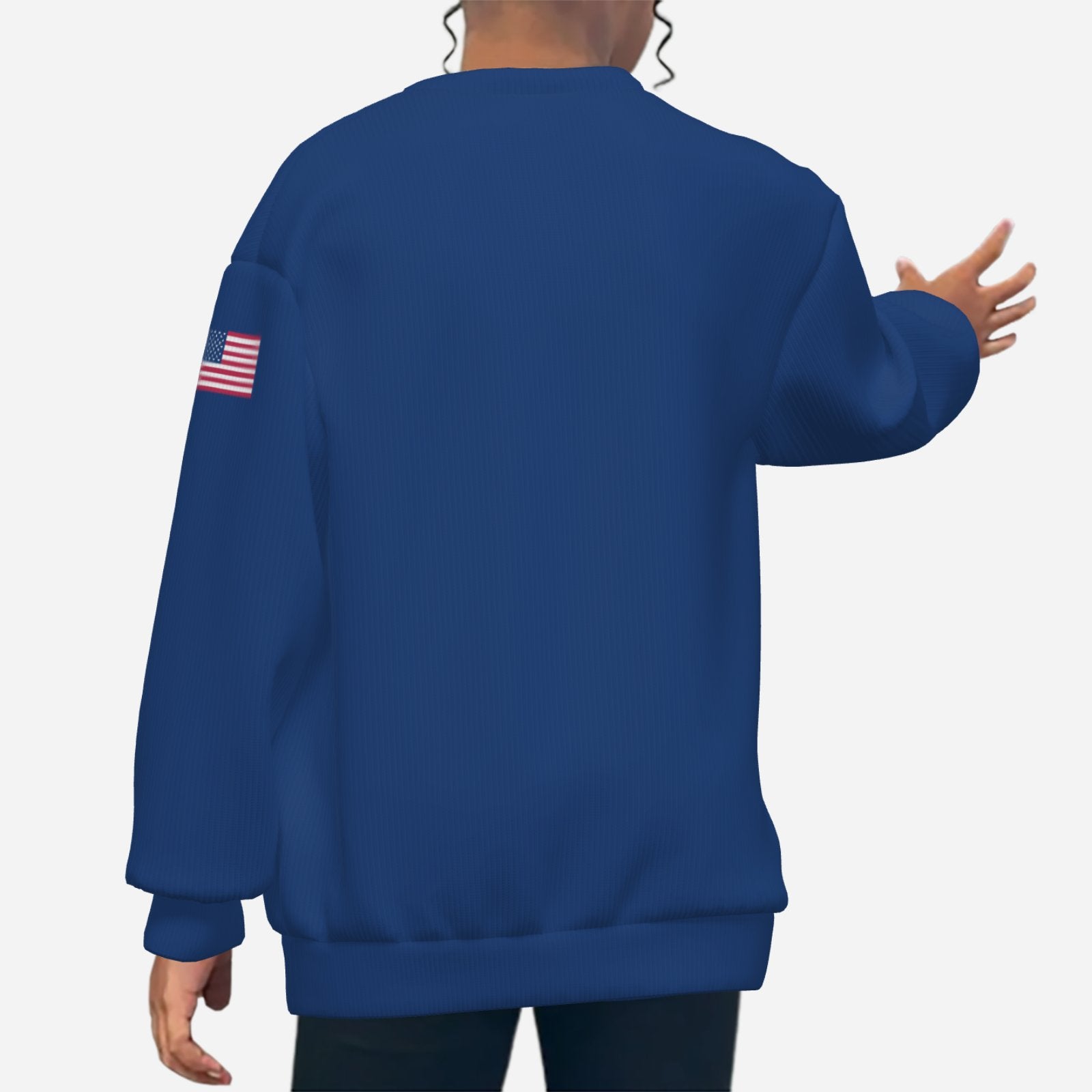 Girl's USA Sweatshirt - Blue