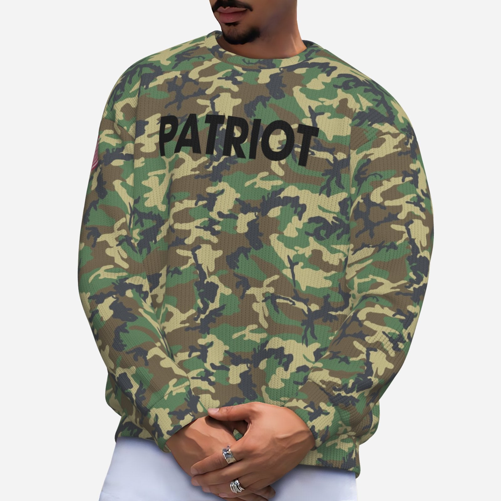 Unisex Sweatshirt Camo Patriot